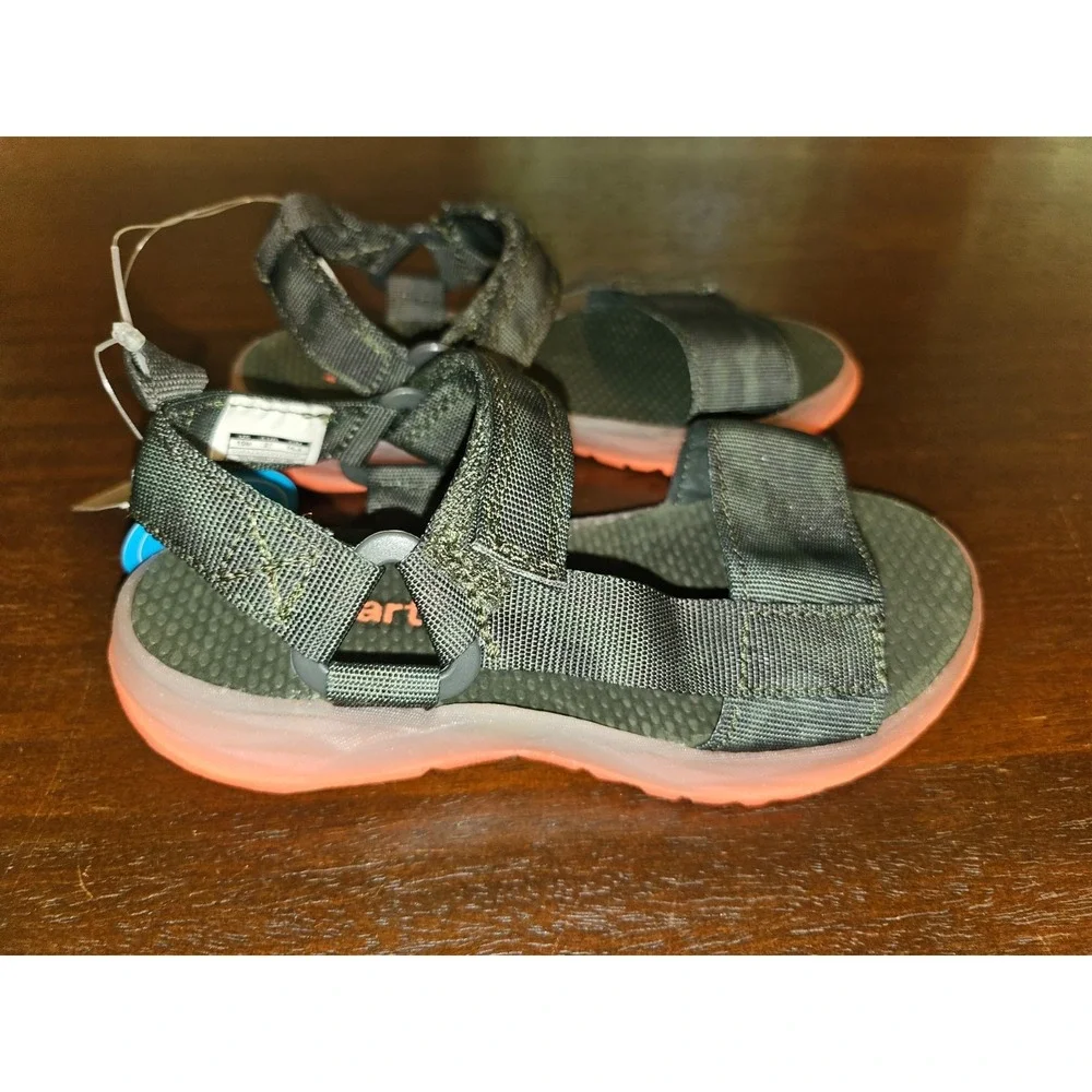 CARTER'S Light Up Sz. 10 New, color olive Sandals -NWT‎